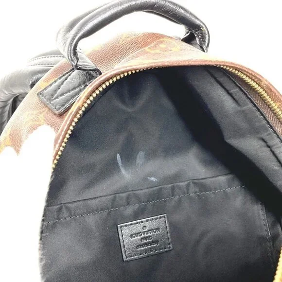 LOUIS VUITTON M41560 Monogram Palm Springs PM Mini Backpack Brown/Black - Picture 13 of 15